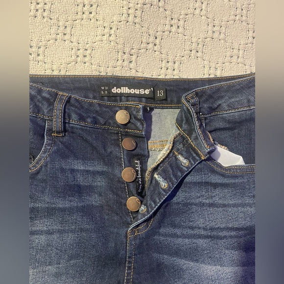 Shorts, jean, 5 pair, various brands. GoGoStar, Vince Blue, Dollhouse, Levi’s. - Picture 11 of 16